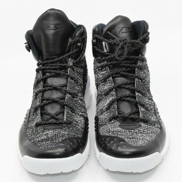 Nike Lupinek Flyknit Oreo Black Gray 862505-001 - Picture 2 of 5